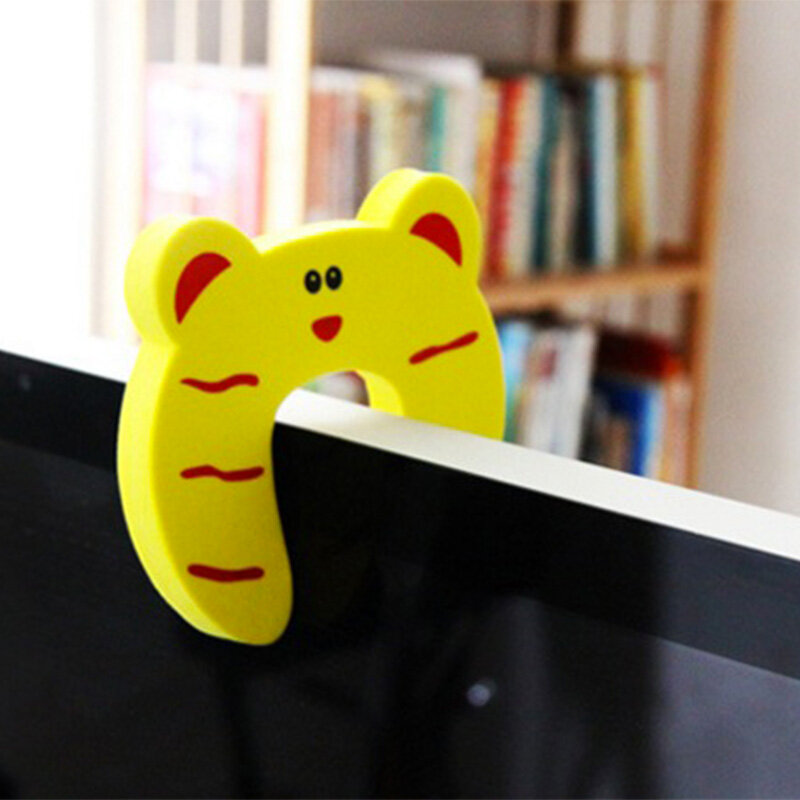 5Pcs/Lot Protection Baby Safety Cute Animal Security Door Stopper Baby Card Lock Newborn Care Child Finger Protector
