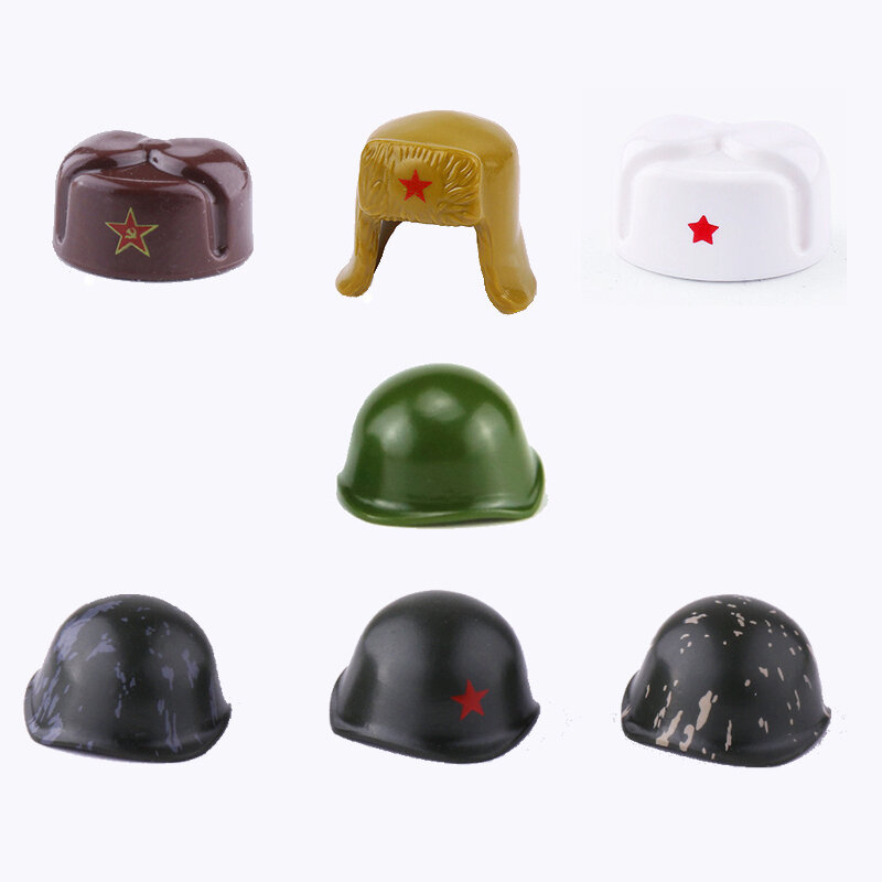 Bonecos de capacete da segunda guerra mundial, soldados do exército militar, soviéticos, batalhão, acessórios, bonecos de algodão para inverno