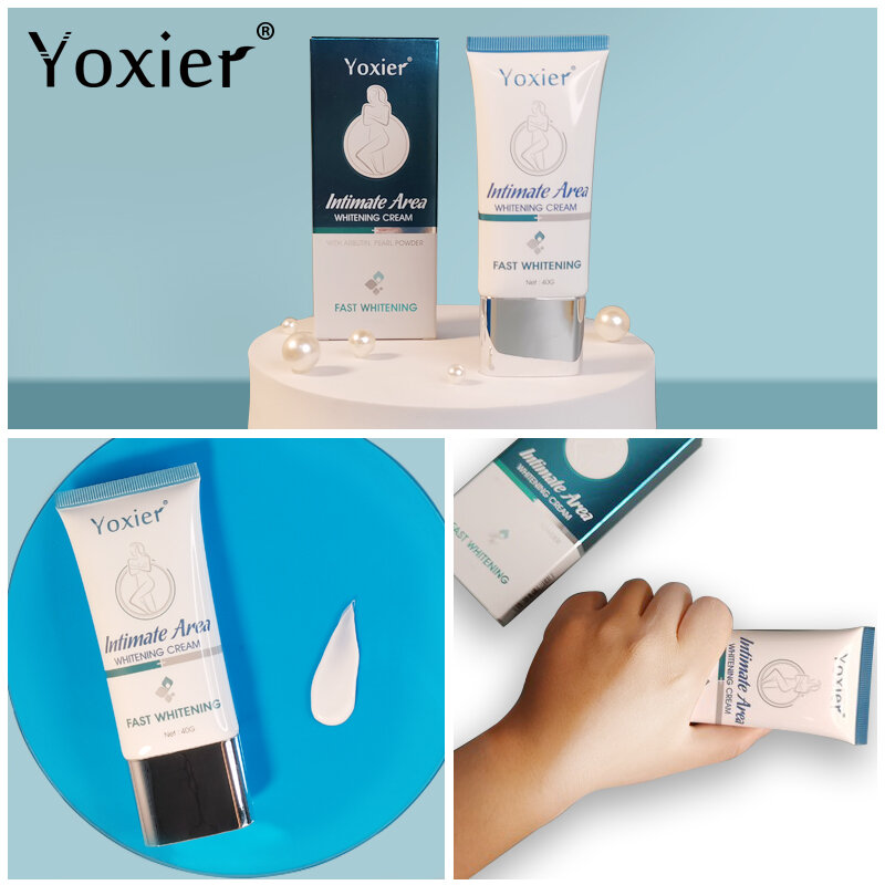 Yoxier Area intima crema sbiancante schiarire riparazione ascella gomito glutei idratante nutriente Nicotinamide cura della pelle del corpo 40g