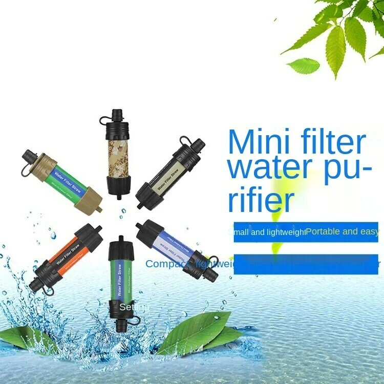 Filtro de água portátil para acampamento caminhadas pesca sobrevivência filtro de água/sistema de filtragem emergência/preparação para desastres