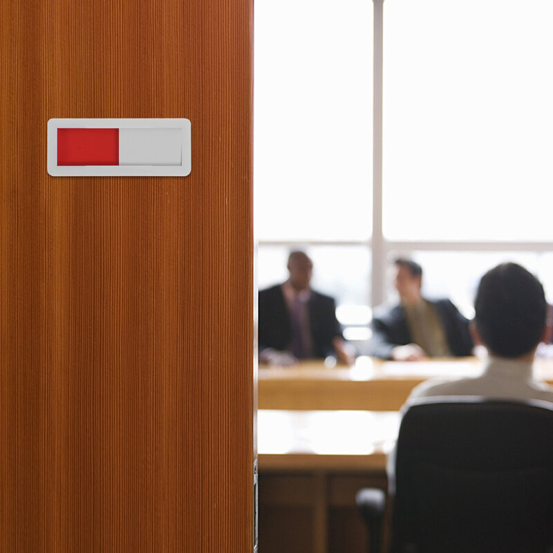 1pc sinal de porta privacidade escritório ocupado slider sinais indicador vago reunião banheiro openconference signboard não perturbe