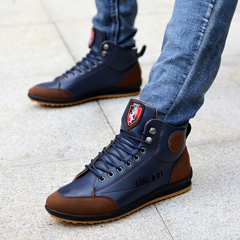 Oxford Men's Shoes Fashion Casual British Style Autumn Winter Outdoor Leather Lace Up Footwear Drop Ship XX9816Sa