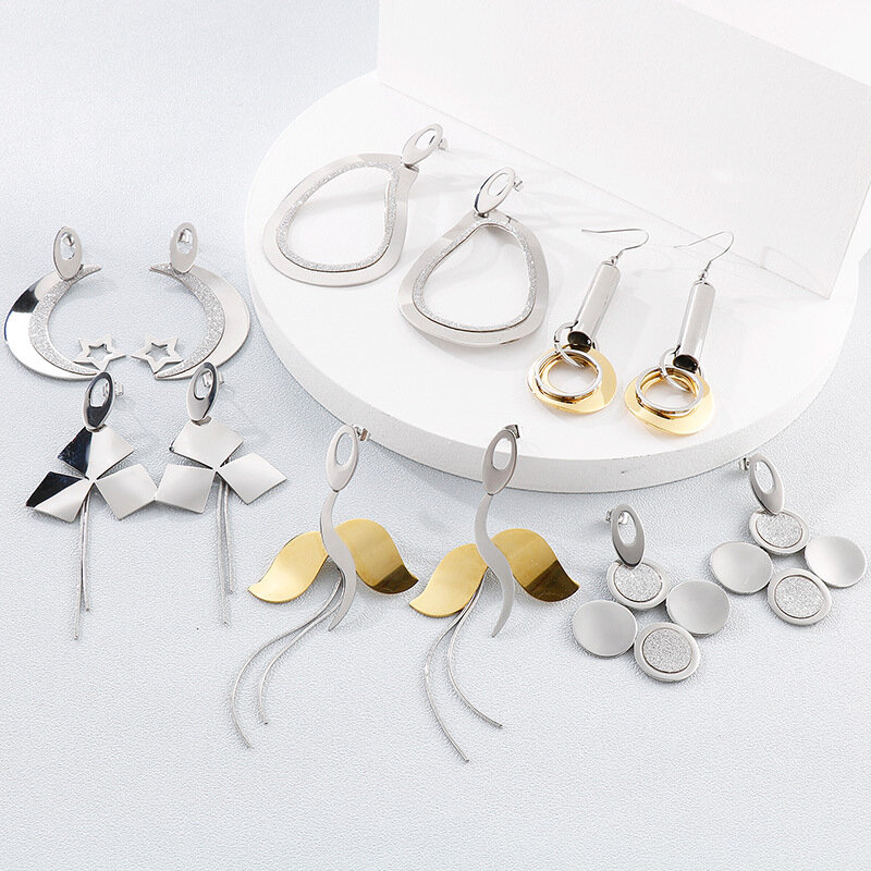 Nova moda feminina prata ouro aço inoxidável pequeno rstud brincos orelha piercing jóias