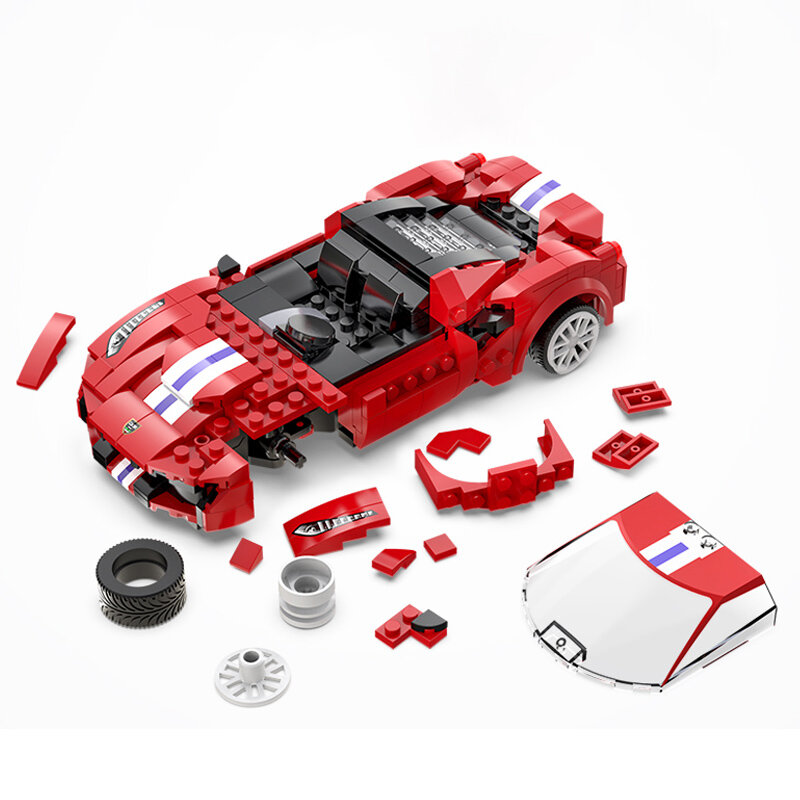 Cada – blocs de construction de voiture de course télécommandée, 306 pièces, véhicule de sport classique technique Super RC, briques, jouets cadeaux pour enfants