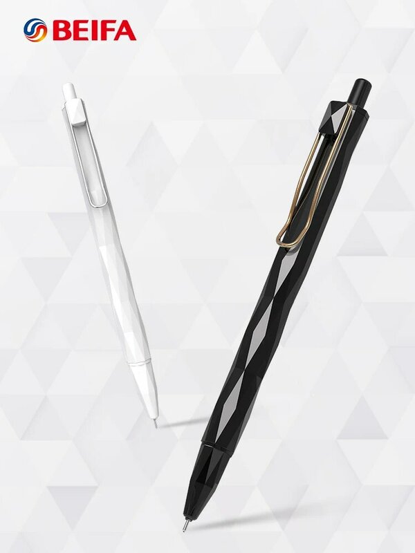 1 + 20Pcs กดเจลปากกา Ins ลมเย็นนักเรียนปากกาลูกลื่นญี่ปุ่นสีดำเรียบง่ายลายเซ็นปากกา0.5มม.ทำงาน