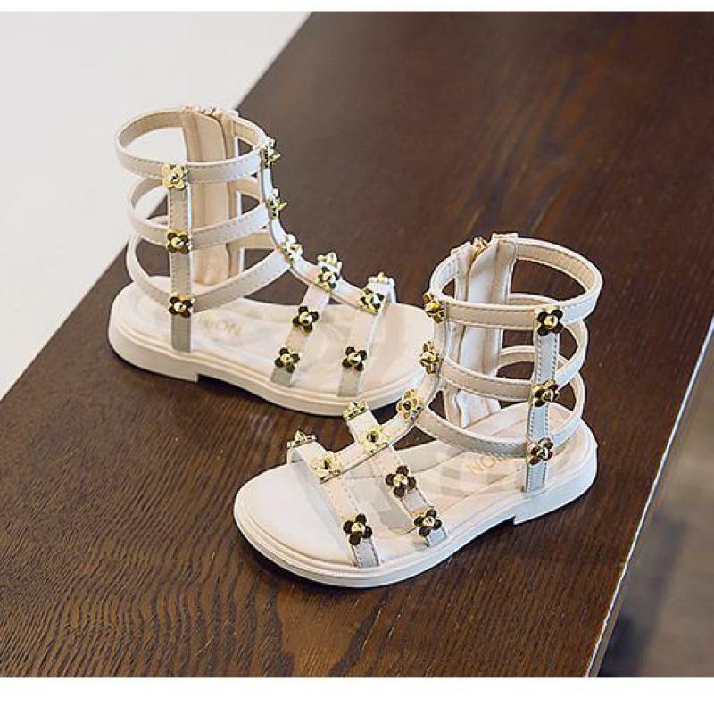 Sandalias romanas para niños y niñas, zapatos de gladiador de alta calidad, a la moda, novedad de verano, 2020