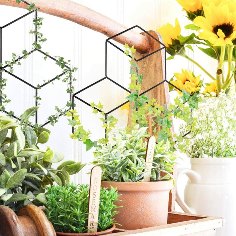 Mini support d'escalade en treillis métallique, plante grimpante en forme de treillis, cadre pour plantes de jardin, DIY