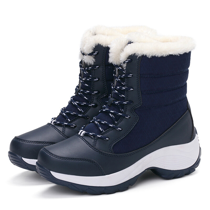 Bottes de neige épaisses et antidérapantes pour homme et femme, chaussures chaudes d'extérieur, imperméables, en velours, essentiel pour l'hiver, 2022