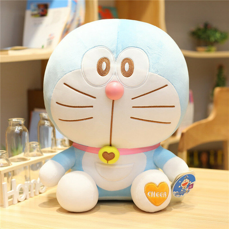 Juguetes de peluche Kawaii de Doraemon, Peluches de animales de dibujos animados cruzados, Peluches Grandes, Juguetes suaves para bebés, almohada, decoración del hogar