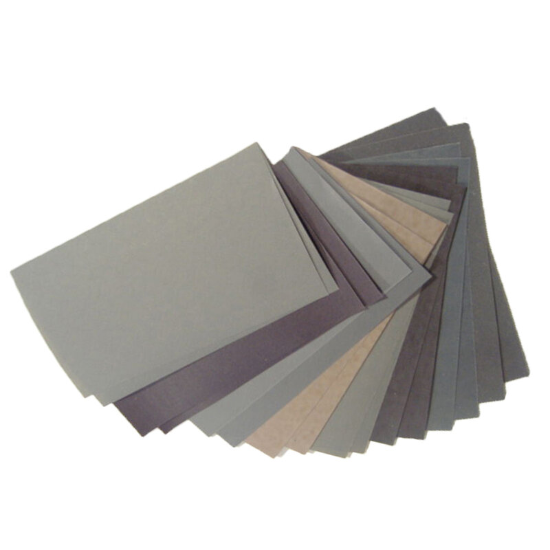 15pcs Sandpaper Set 400 600 3000 800 1000 1200 1500 2000 2500 Grit Sanding Paper Wet/Dry Abrasive Metal Glass Car Polishing