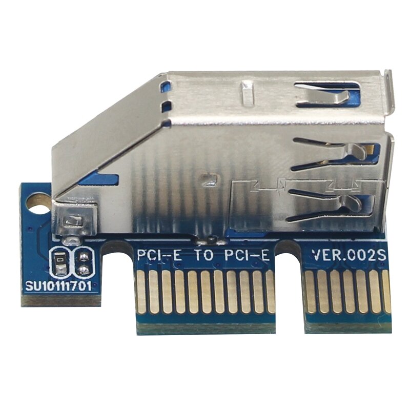 UEX101 PCI-E X1 zu X1 Verlängerung Riser Card Adapter mit USB 3,0 Kabel