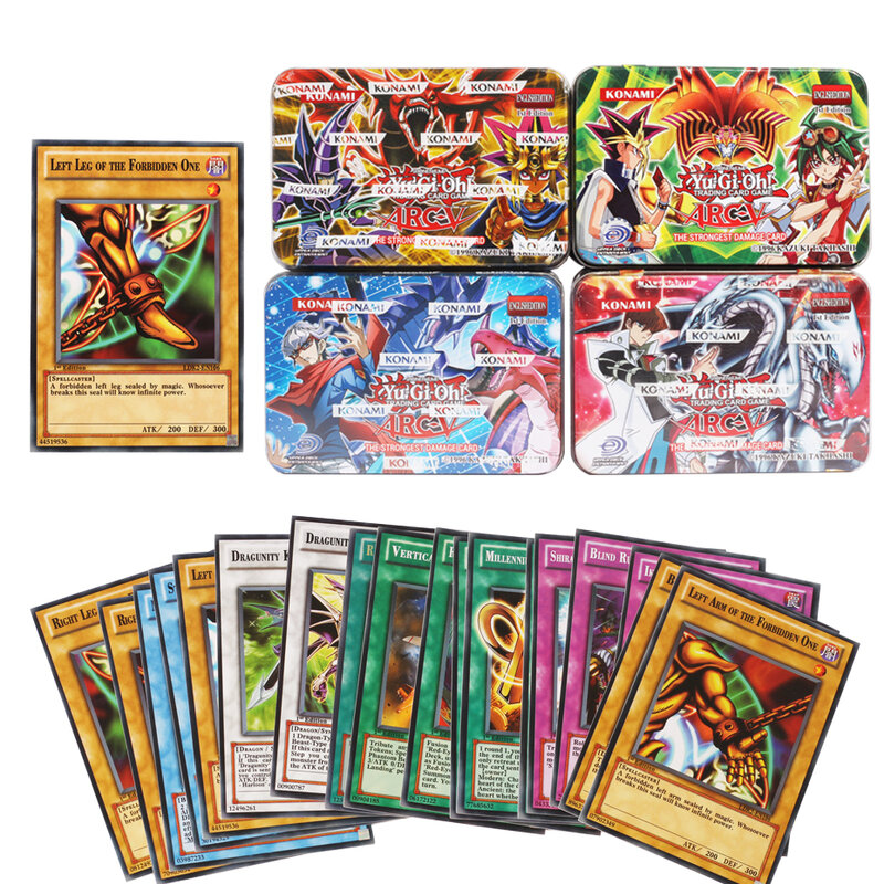42PCS Yu Gi Oh Rare Cards Yu Gi Oh English Game Paper Cards Kids Toys Collection Yu-Gi-Oh Cards Christmas Gift with Box