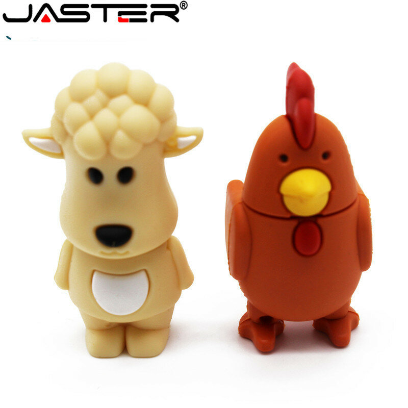 JASTER USB 2.0 Flash Drives 64GB Creative Cartoon Pen Drive 32GB Zodiac Pendrive 16GB 8GB 4GB Gift External Storage Memory Stick