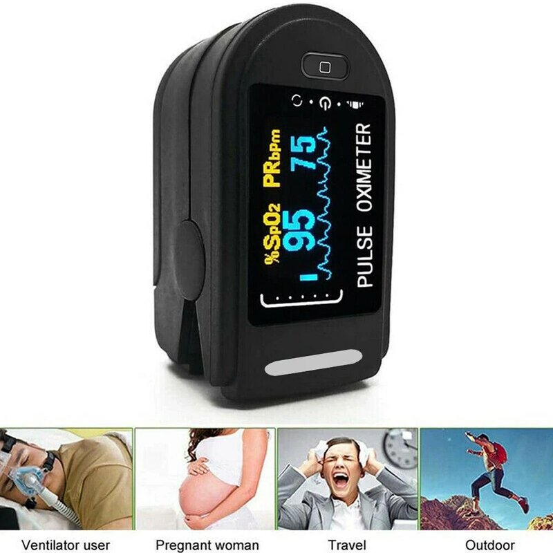 MedicalในครัวเรือนDigital Fingertip Pulse Oximeterความอิ่มตัวของออกซิเจนในเลือดเครื่องวัดนิ้วมือOLED SPO2 PR Monitorการดูแลสุ...
