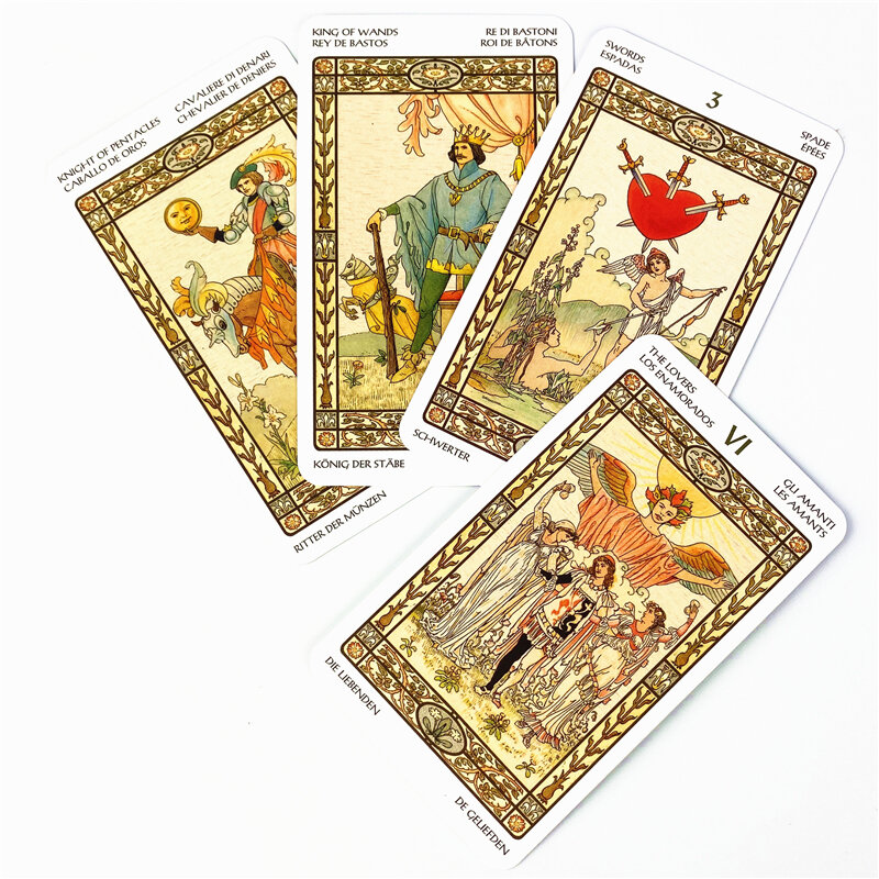 Harmonious Tarot Deck Leisure Party Table Game High Quality Fortune-telling Prophecy Oracle Cards With E-Guidebook