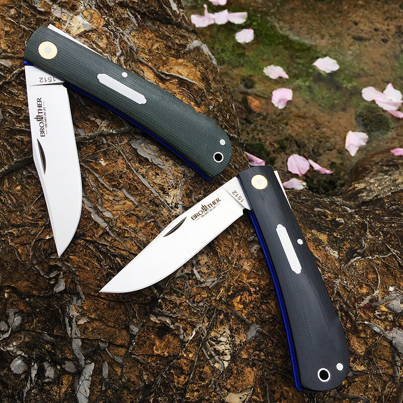 [Brother 1512] سكين جيب الحديثة التقليدية للطي السكاكين الصلب مجلد التكتيكية EDC أداة جمع