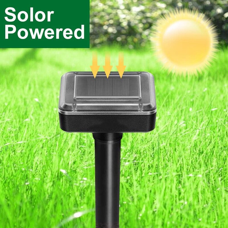 8 Pcs Mole Repellent, Outdoor Solar Sonic Mole Repeller, Gophers Repellent, Snake Repellent, for lawn garden courtyard