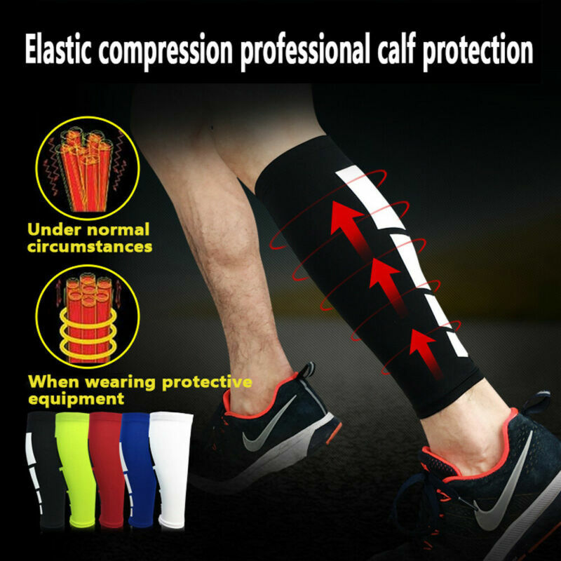 Caneleira protetora esportiva profissional, pacote único de meias de compressão para corrida, perna de bezerro, caneleira, suporte, atadura, esportes