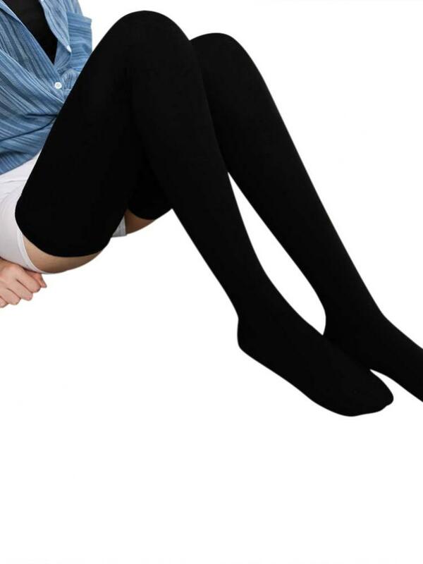 De la mujer otoño nuevo medias de tubo-de la rodilla calcetines hasta el muslo abajo calcetines-encuentro