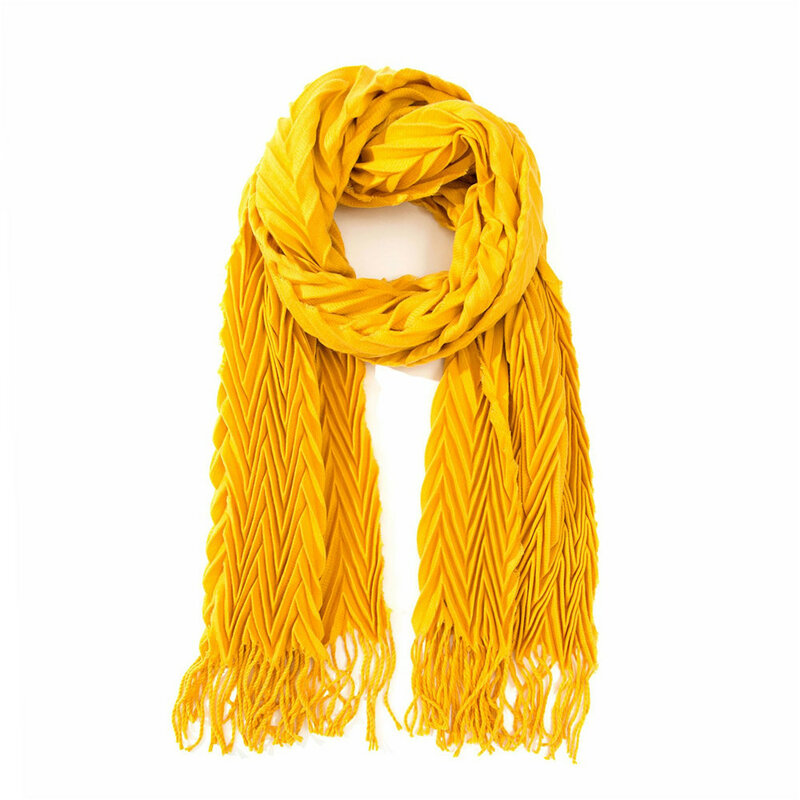 Женский однотонный шарф, саржевый шарф со складками и кисточками, теплые зимние шарфы, шали, Женский тканый шарф, женские пледы с оборками