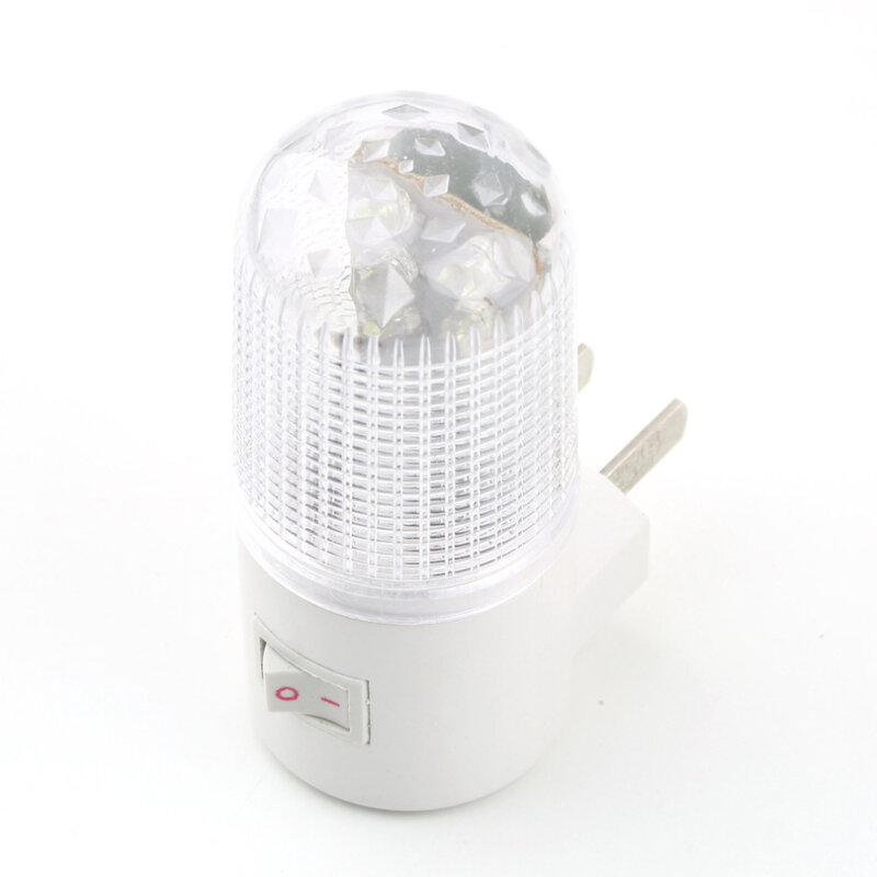 1pcs Household Night Lamp Warm Light Wall Mounting Bedroom Night Light Lamp 1W 6 LED AC90v-220v with US Plug Energy Saving
