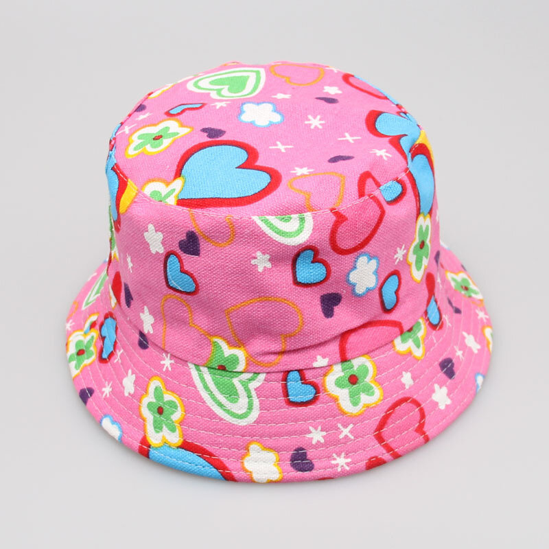 Children Hat Summer Spring Autumn Printing Panama Cap For Boys Girls Kids Sun Caps Baby Hats Outdoor Sun Fisherman Hat2-6Y