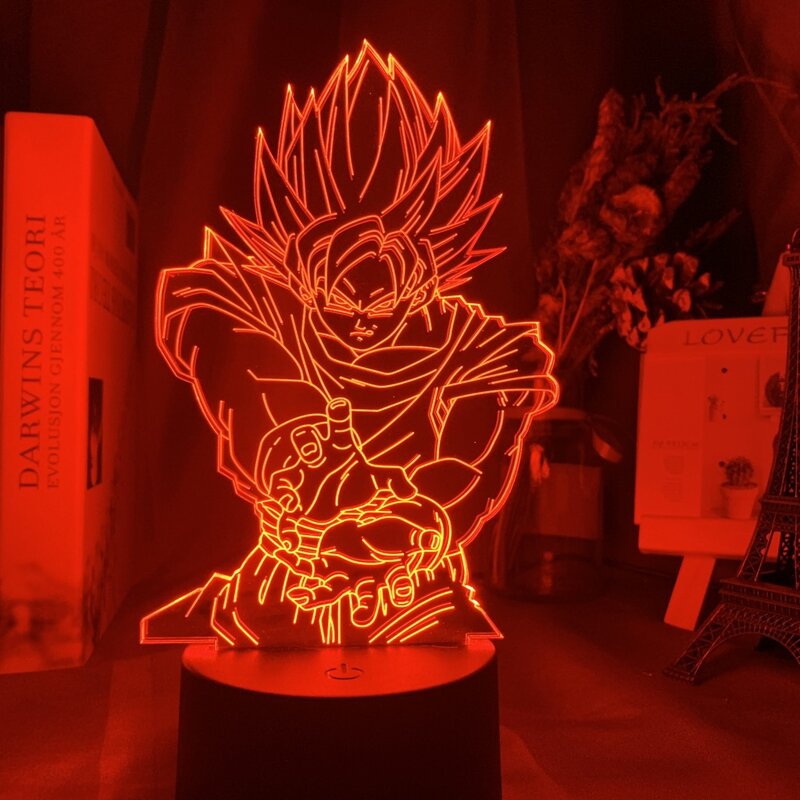 Anime Dragon Ball 3D Nachtlampje Acryl 7/16 Gekleurde Led Lamp Hand-Made Bureaulamp Decoratie Kinderen Speelgoed verjaardagscadeau