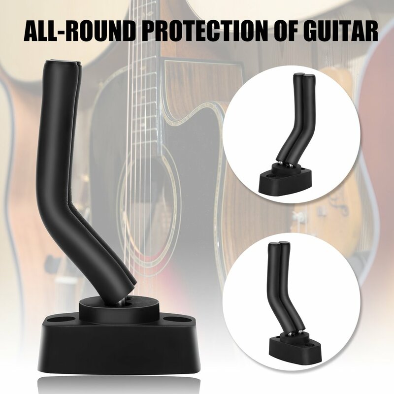 Wall Mount Guitar Hanger Hook Non-slip Holder for Electric Acoustic Guitars Bass Ukulele String Instrument