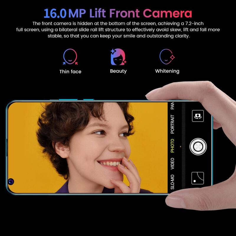 7.2インチX60ネットワークsnapdragon 865 16 + 32メガピクセル8ギガバイトのram 128ギガバイトromデカコア4カメラ2020最新のスマートフォングローバル版の入荷