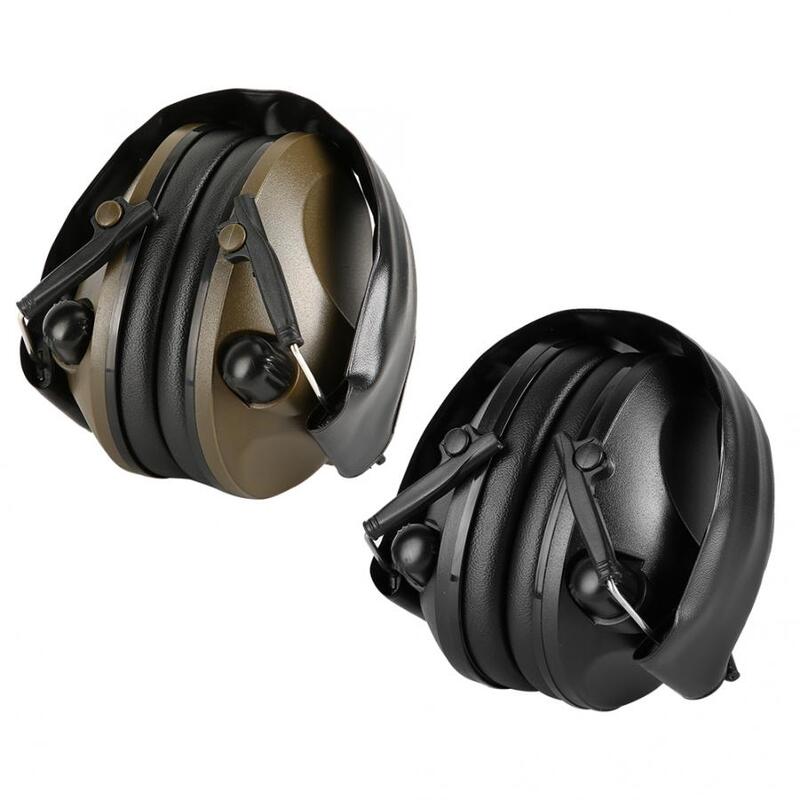 TAC 6S-auriculares de disparo táctico, orejera electrónica suave acolchada para deporte, caza y deportes al aire libre