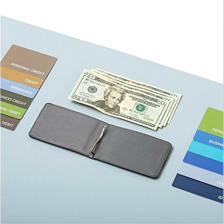 Extra grande capacidade de couro fino puxar carteira pequena carteira cartão unisex padrão pacote de cartão de banco bolsa de moedas titular do cartão