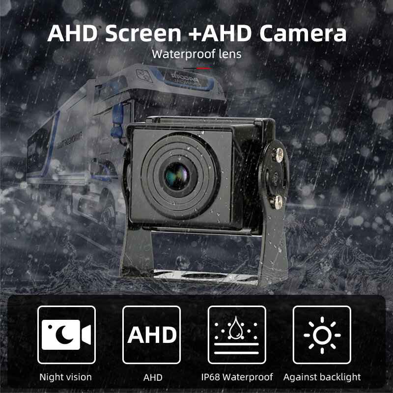 Vtopek 7 "شاحنة عكس رصد عالية الوضوح كاميرا AHD للرؤية الليلية مساعدة سيارة عكس رصد ل حافلة سيارة حفارة RV