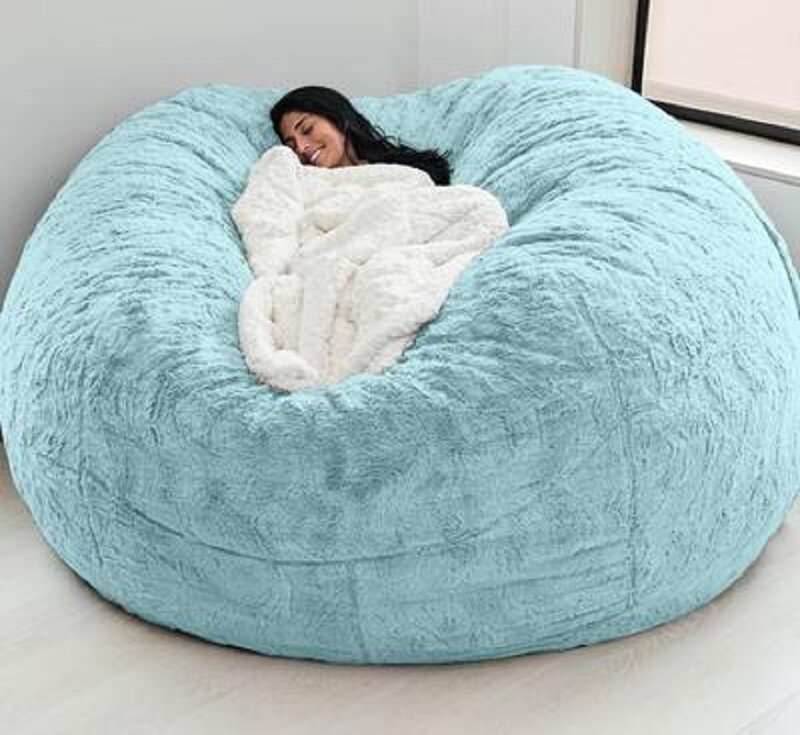 Funda gigante de piel lavable para sofá, cubierta para cama, mueble para sala de estar