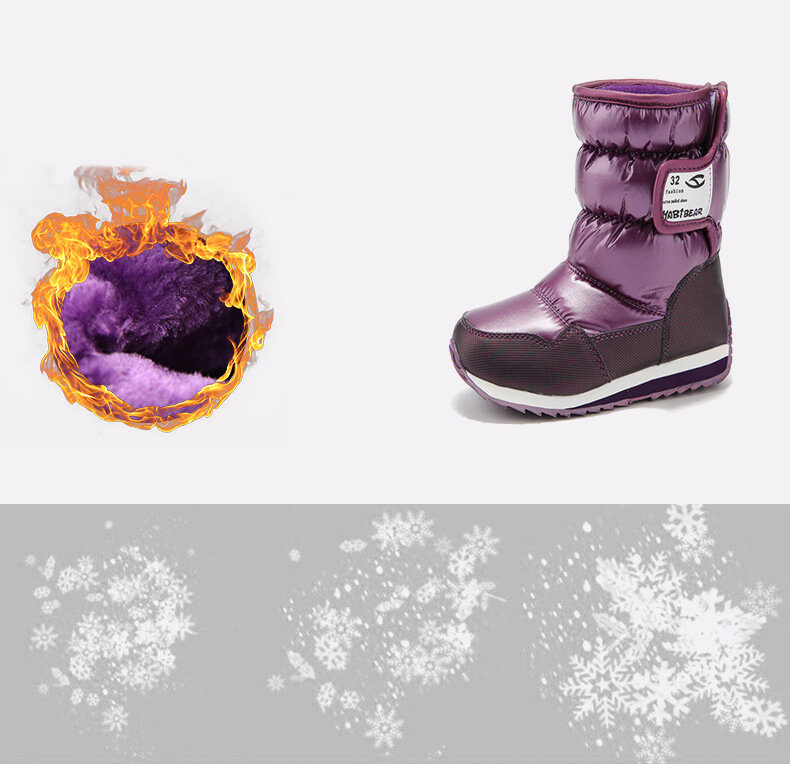-30 grad Russland Winter Warme Baby Schuhe Mode Wasserdicht kinder Schuhe Mädchen Jungen Schnee Stiefel Kinder Schuhe Rain