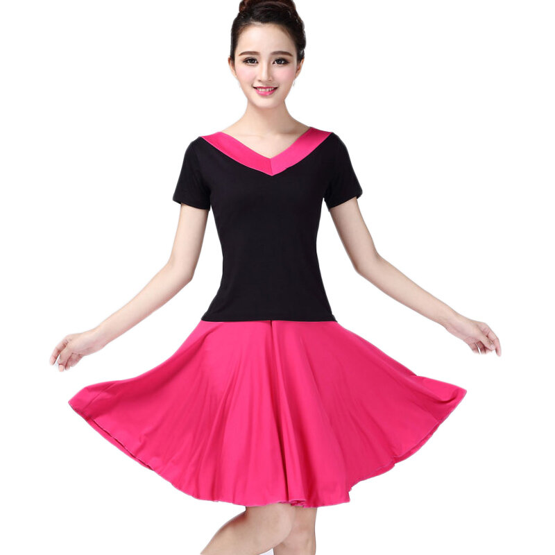 Plus Size Ballroom Dance Skirts Women Latin Salsa Tango Rumba Cha Cha Dress Size 5XL Six Colors