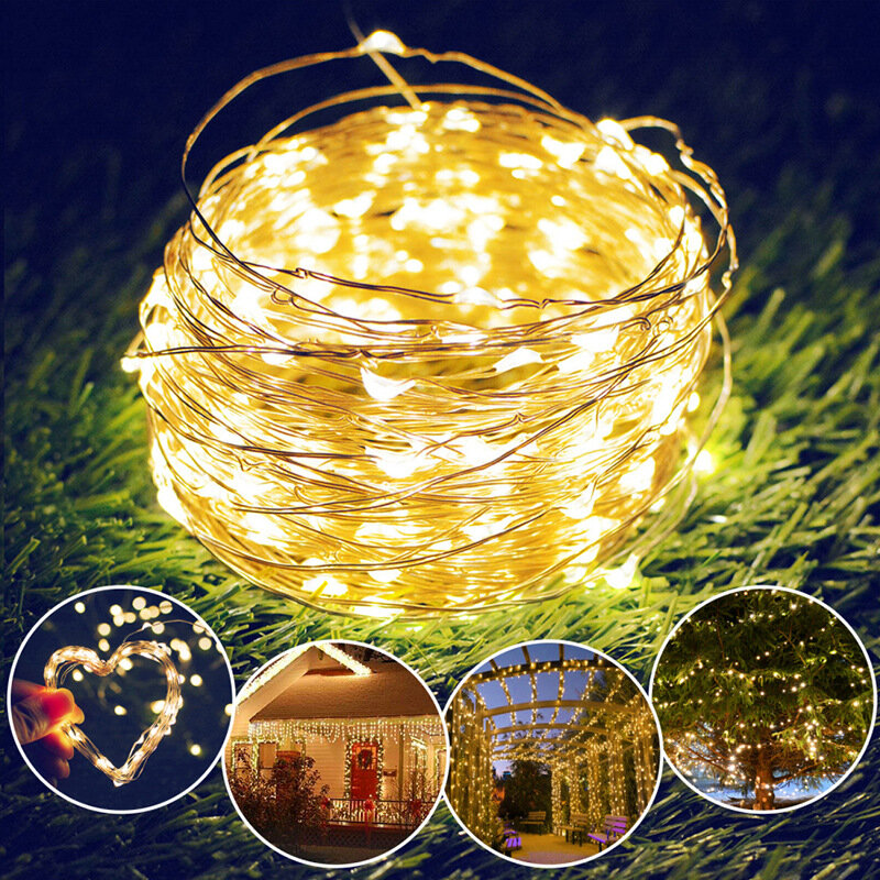 New Christmas LED String light 10M 3AA Battery Operated Garland Outdoor Indoor Home Christmas Decoration fairy Light Led Strip