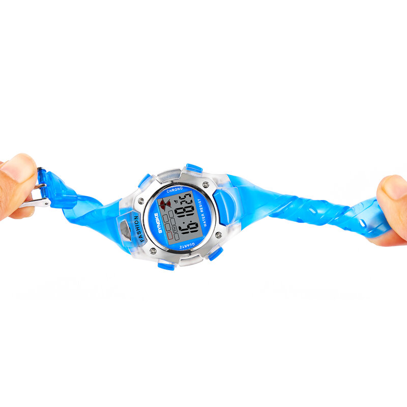 Synoke-reloj electrónico para niños, pulsera Digital multifuncional, resistente al agua, para deportes al aire libre
