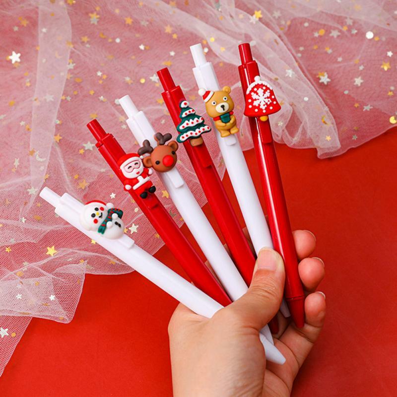Penna Gel penna natalizia articoli di cancelleria Kawaii materiale scolastico penna inchiostro Gel cartoleria scuola ufficio fornitori penna regali per bambini