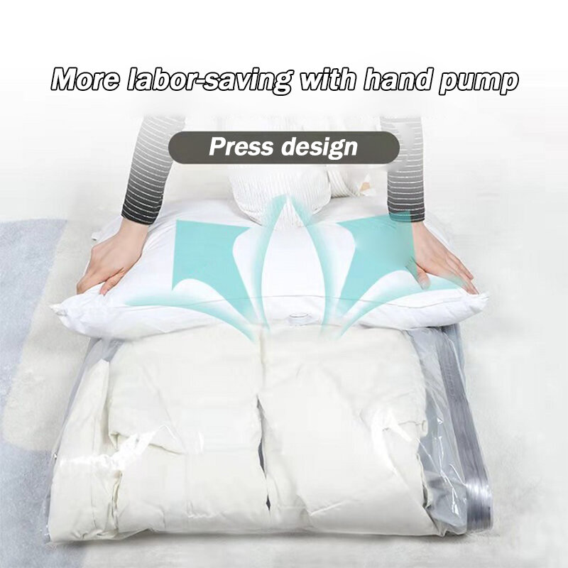 New Large Damp-proof Anti-Mould Thicken Vacuum Hanging Compression Bag Quilts Clothes StorageBag Space Saver Travel Accessories