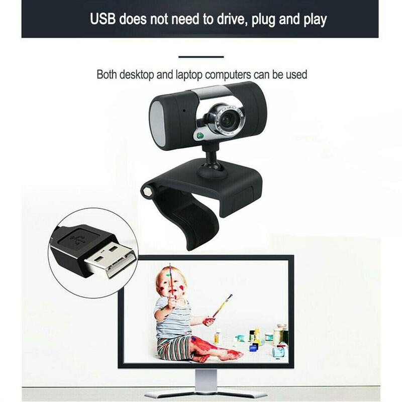 30fps HD 12 Megapixels USB2.0 Webcam Camera With MIC Laptop Stand Clip-on With PC Desktop Микрофоном С For Computer Веб-кам S7B4