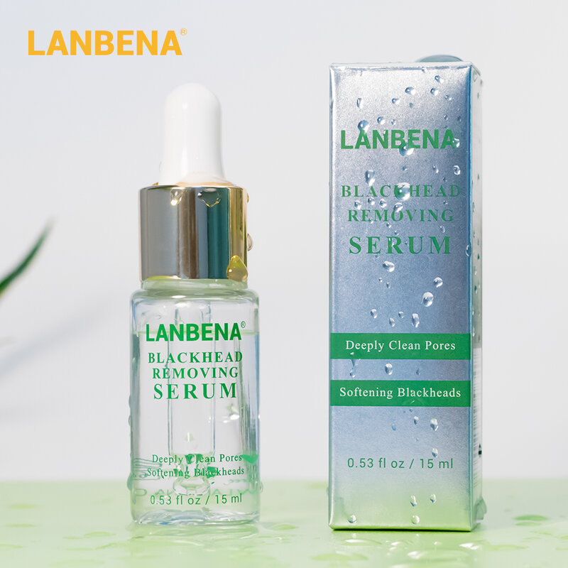 LANBENA – sérum d'élimination des points noirs, soin purifiant pour la peau, élimination douce des Pores en profondeur, traitement de l'acné, rétrécissement des Pores, 15m