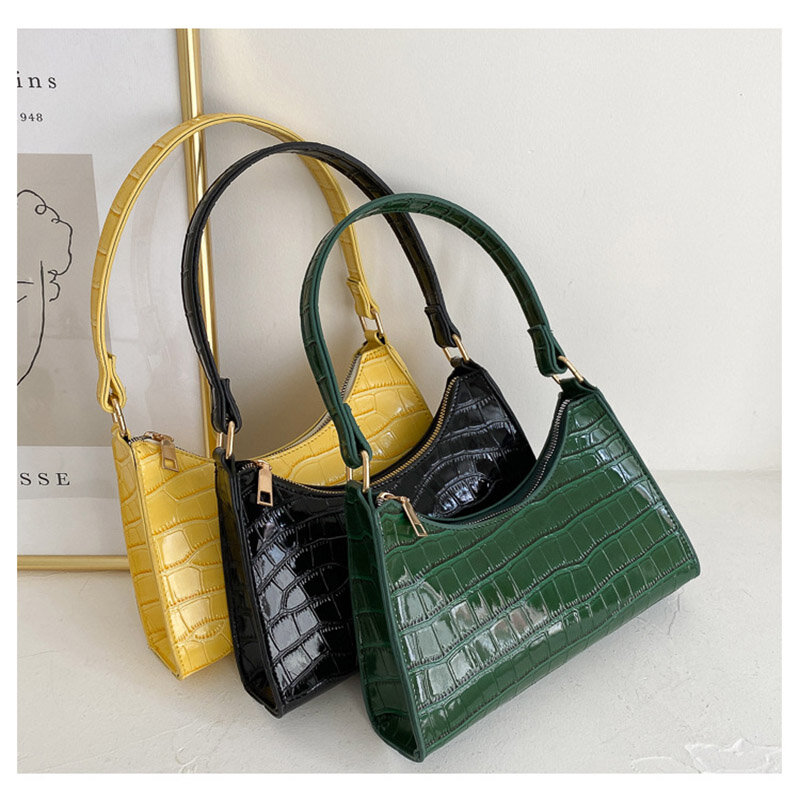 레트로 캐주얼 쇼핑 가방 패션 절묘한 여성 토트 숄더백 여성 가죽 솔리드 컬러 체인 핸드백 2021