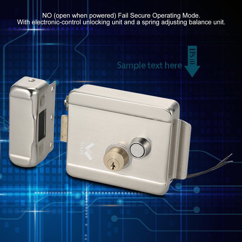 Smart Elektrische Poort Deur Lock Secure Elektrische Metallic Slot Elektronisch Deurslot Deur Toegangscontrole Voor Home Office