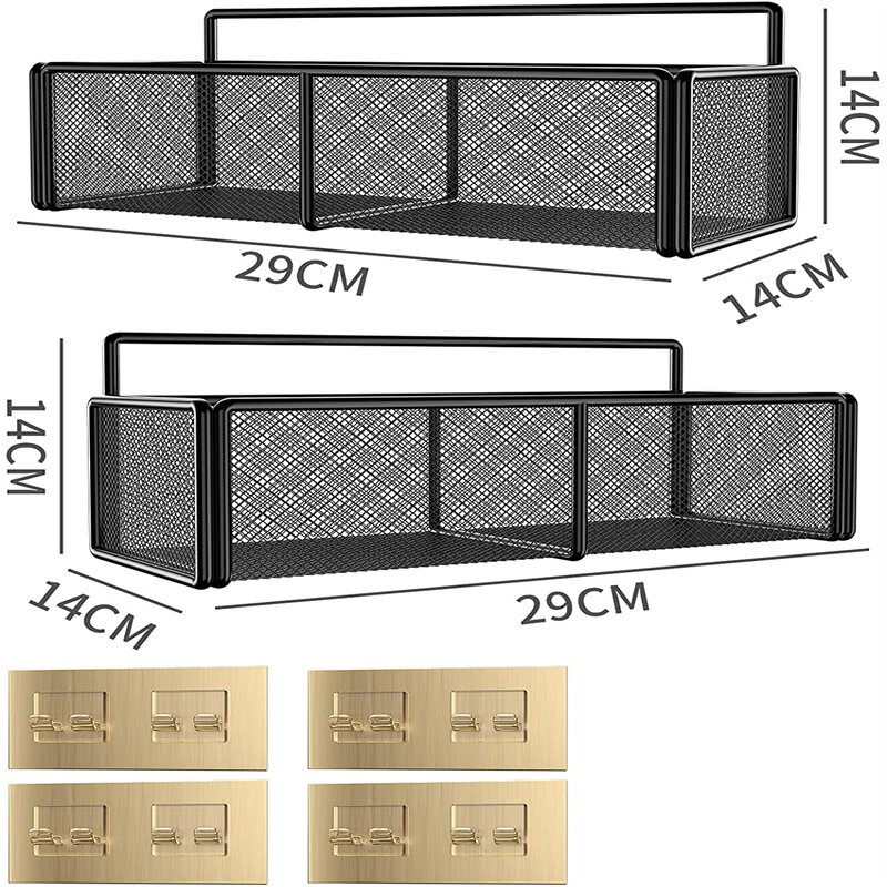 Koszyk prysznicowy półka akcesoria nowoczesny matowy czarny łazienka półki narożne ściana kuchenna półka szampon pod prysznic regał magazynowy