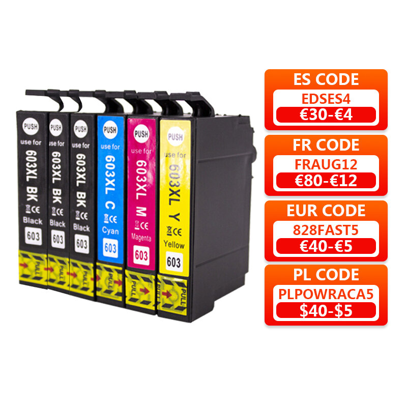 befon Compatible T603XL 603XL Ink Cartridge for Epson XP-2100 XP-2105 XP-3100 XP-3105 XP-4100 XP-4105 WF-2810 WF-2830 WF-2850