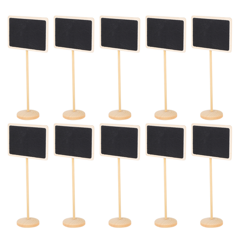 10 pces mini quadro de madeira quadro criativo placa de mensagem quadro negro sinais