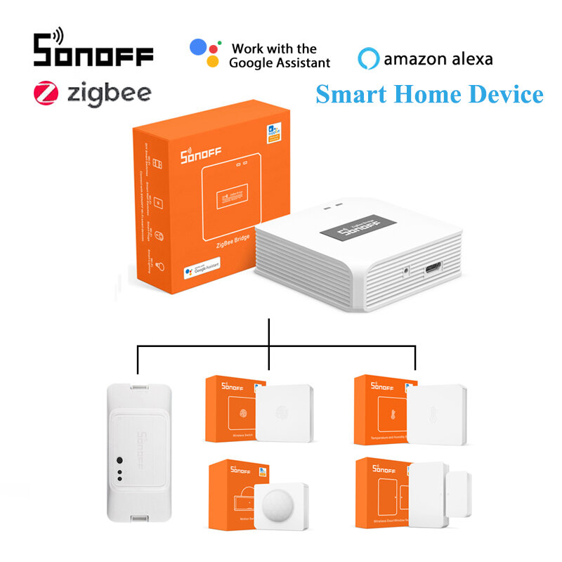 Sonoff zigbee-interruptor de segurança doméstica inteligente com configuração de dados de parede, chip basiczbr3 zbmini, funciona com alexa e google home
