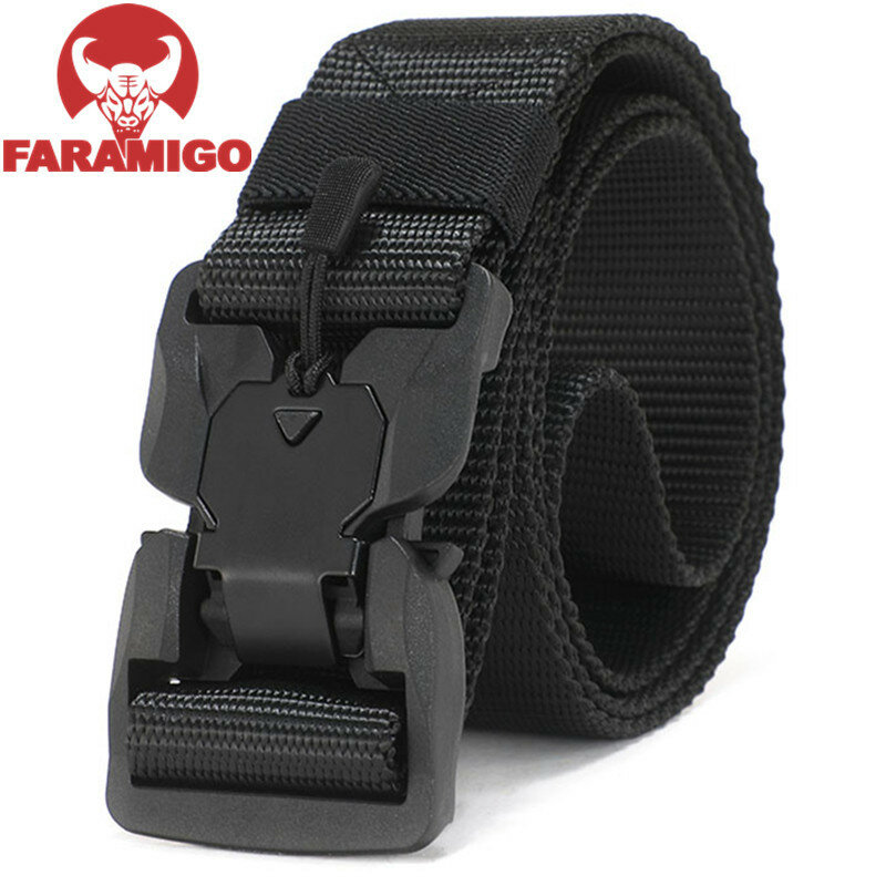 NEW Military Equipment Combat Tactical Belt for Men US Army Training Nylon Magnetic Buckle Waist Belt Outdoor Hunting belt