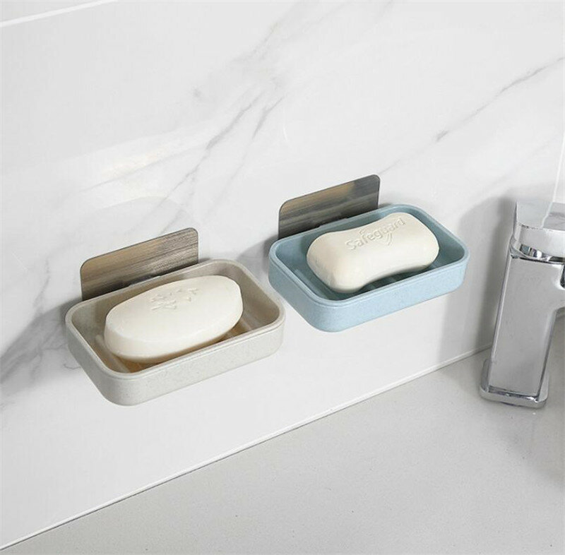Non-slip Plastic Soap Holder Drainage Soap Box Holder Shower Soap Dish Draining Tool Bathroom Accessories