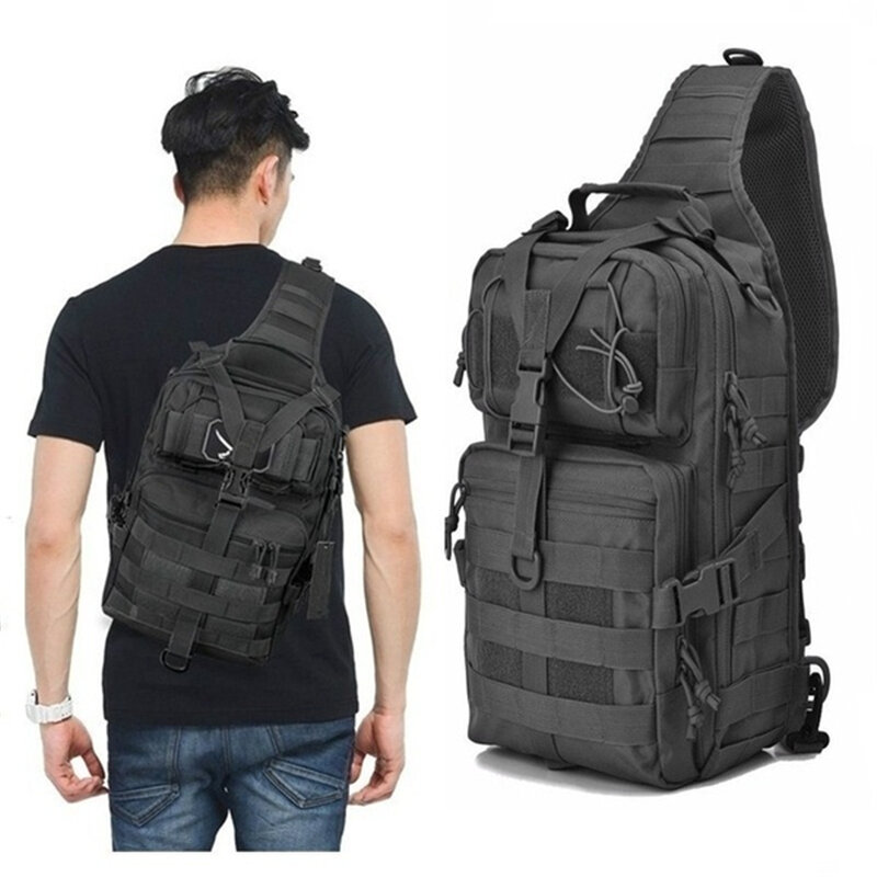 2021 20L męska taktyczna torba szturmowa Outdoor Fishing wojskowy plecak na ramię Camping wielofunkcyjna duża pojemność torby